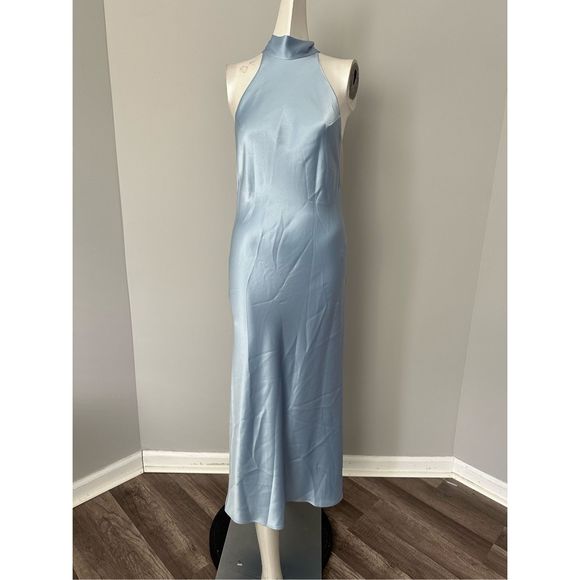 GALVAN LONDON Scallop Sienna Dress - Ice Blue FR40/US8 $1495 - Picture 5 of 15
